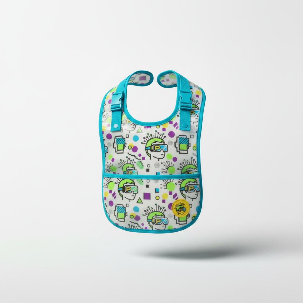 PROTOKID Patterned Feeding Bib